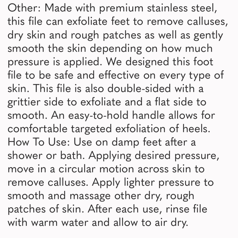 Dual Sided Foot File - Picture 3 of 3